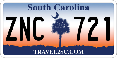 SC license plate ZNC721