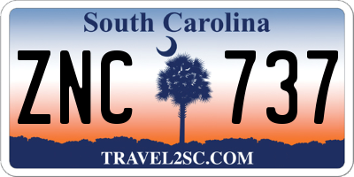SC license plate ZNC737