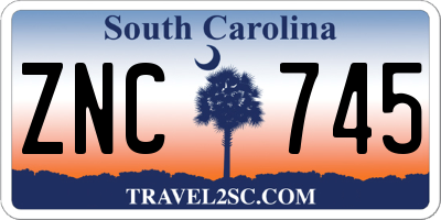 SC license plate ZNC745