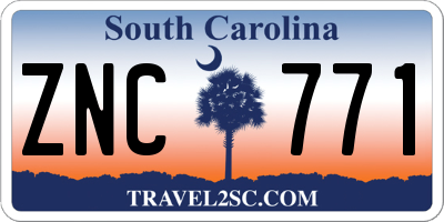 SC license plate ZNC771