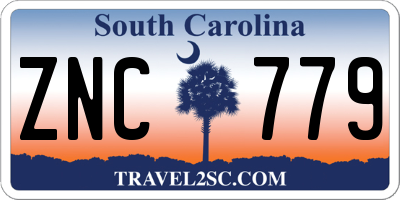 SC license plate ZNC779