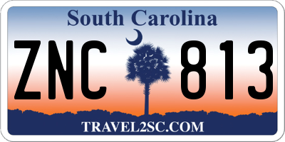 SC license plate ZNC813