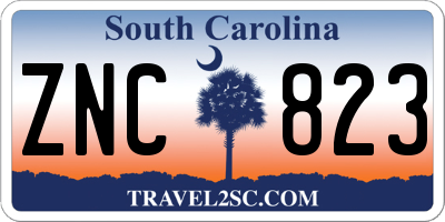 SC license plate ZNC823
