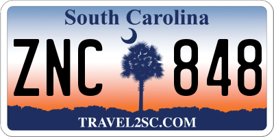 SC license plate ZNC848