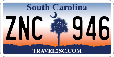 SC license plate ZNC946