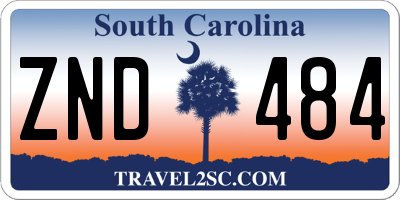 SC license plate ZND484