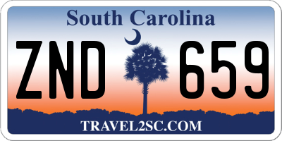 SC license plate ZND659