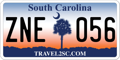SC license plate ZNE056