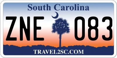 SC license plate ZNE083