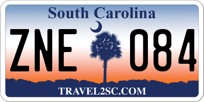SC license plate ZNE084