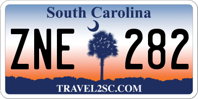 SC license plate ZNE282