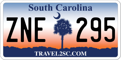 SC license plate ZNE295