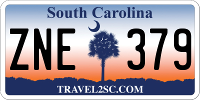 SC license plate ZNE379