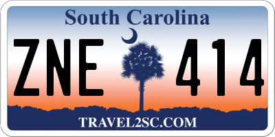 SC license plate ZNE414