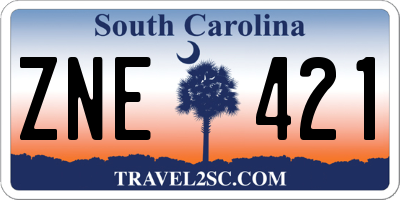 SC license plate ZNE421