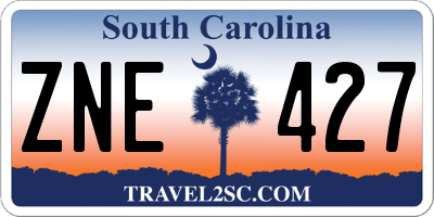 SC license plate ZNE427
