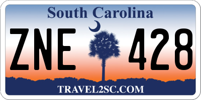 SC license plate ZNE428