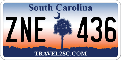 SC license plate ZNE436