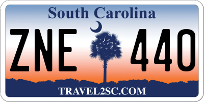 SC license plate ZNE440
