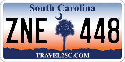 SC license plate ZNE448