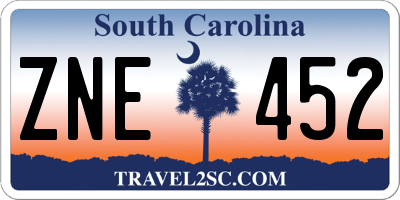 SC license plate ZNE452