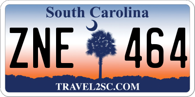 SC license plate ZNE464