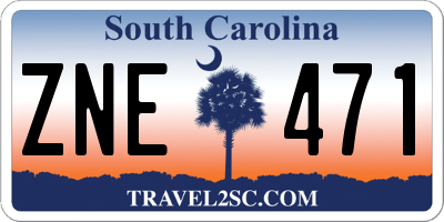 SC license plate ZNE471