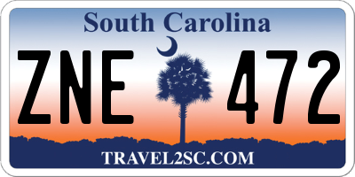 SC license plate ZNE472
