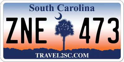 SC license plate ZNE473