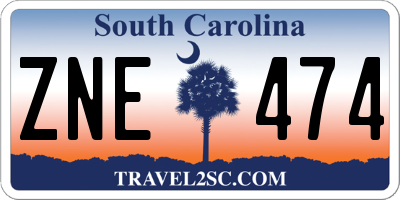 SC license plate ZNE474