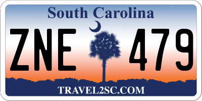 SC license plate ZNE479