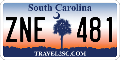 SC license plate ZNE481