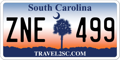 SC license plate ZNE499