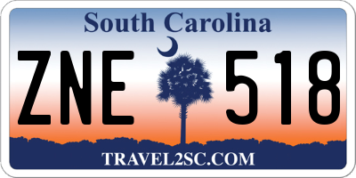 SC license plate ZNE518