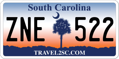 SC license plate ZNE522