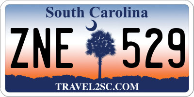 SC license plate ZNE529