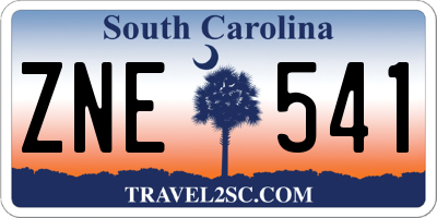 SC license plate ZNE541