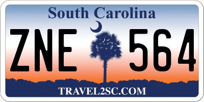 SC license plate ZNE564