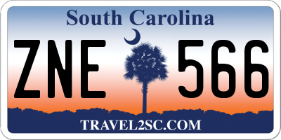 SC license plate ZNE566