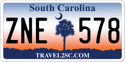 SC license plate ZNE578