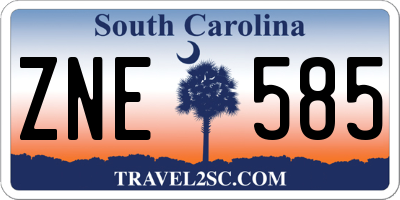 SC license plate ZNE585