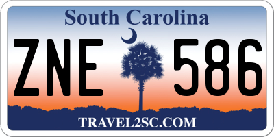 SC license plate ZNE586