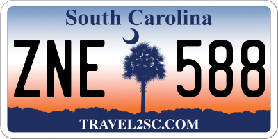 SC license plate ZNE588