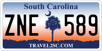 SC license plate ZNE589