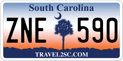 SC license plate ZNE590