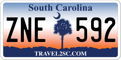 SC license plate ZNE592