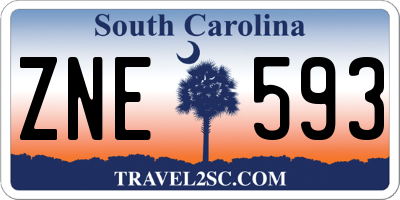 SC license plate ZNE593