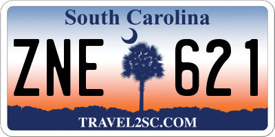 SC license plate ZNE621