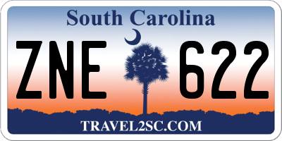SC license plate ZNE622