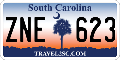 SC license plate ZNE623